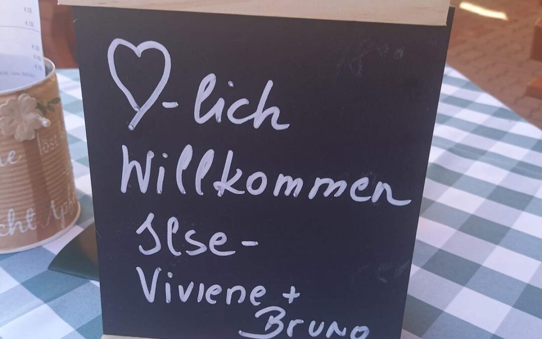 Freunde sind wichtig... Tisch Reservierung Ilse und Bruno